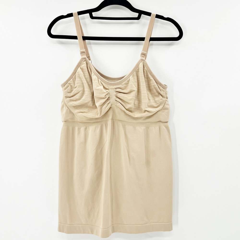 Kindred Bravely Nursing Camisole Womens XXL Beige Good Seamless Built-in Bra